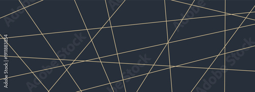 Random straight lines background. Chaotic stripes pattern on black 