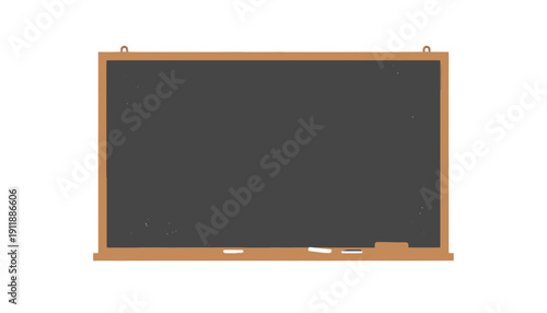 blank blackboard isolated on white