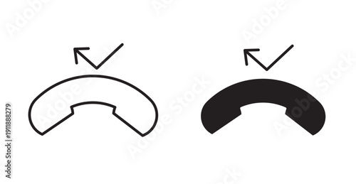 disconnect icon in black stroke and fill