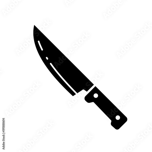 Kitchen knife -  vector icon