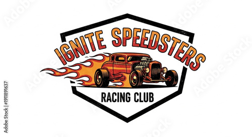 Ignite Speedsters Racing Club Logo Design.