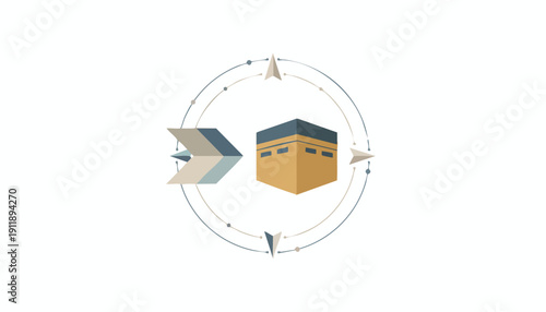 Strategic Global Direction and Precision Alignment Concept Icon for Ethical Finance