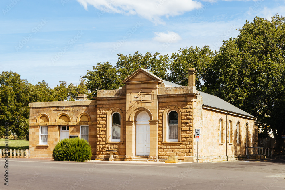 Obraz premium The Town of Ross in Tasmania Australia