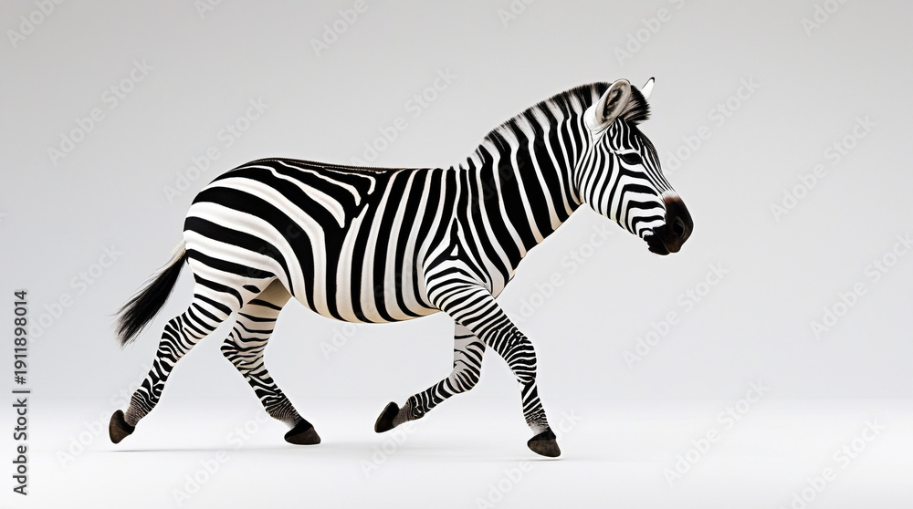 Fototapeta premium A beautiful zebra