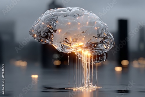 Wallpaper Mural exploring mind and technology fusion. Generative AI Torontodigital.ca