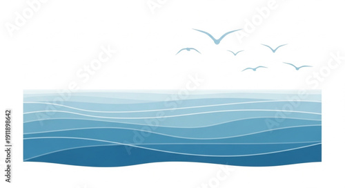 vector illustration of a tropical island