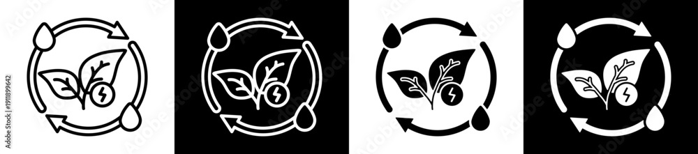 Obraz premium Extraction Icon In Flat Version On Black And White Background
