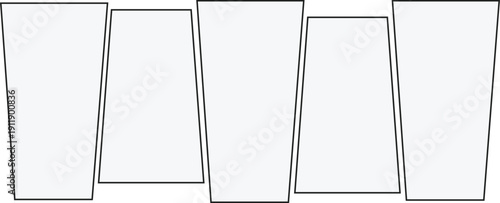 Photo frame collage layout design, picture collage frames collection vector