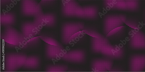 Dark Pink vector modern geometrical circle abstract background. Dotted texture template. Geometric pattern in halftone style with gradient.