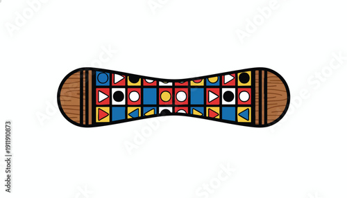 Vibrant Abstract African Design Element for Global Diversity Branding and Heritage Marketing