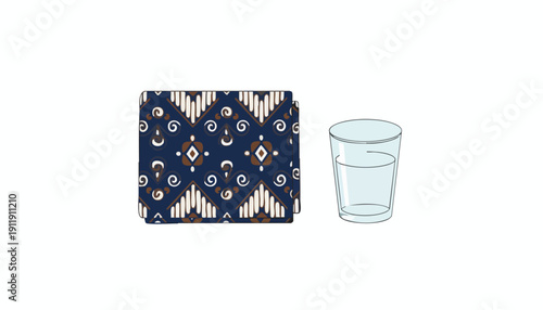 Focus on Hydration and Corporate Wellness with a Distinctive Cultural Design Element for Branding Assets