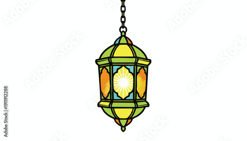 Vibrant Global Celebration Lantern Icon for Diversity and Inclusion Marketing Campaigns