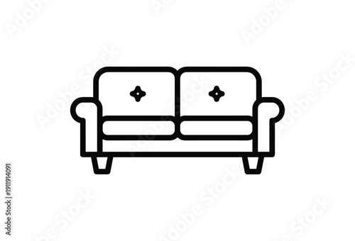  sofa icon illustration
