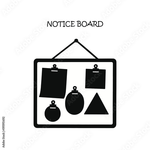 Notice Board Vector Design