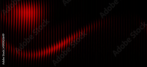 Vibrant dramatic deep red and black gradient evokes mystery and passion. Fiery red nostalgic gradient fades into darkness with futuristic vintage aesthetic and fractal glass effect. Vector background