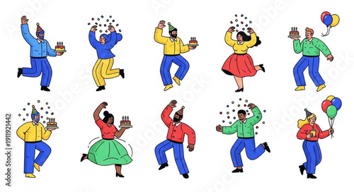 People Dancing and Celebrating Together.