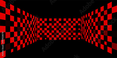 checkered red black pattern for transparent background, check tile square black white pattern