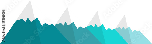 Mountain peak path goals, target, progress infographic illustration for business, company presentation. Vector isolated.
