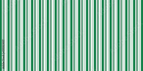 Vintage green candy cane stripes Christmas holiday Vector Pattern. Retro french horizontal ticking stripes green white seamless pattern.