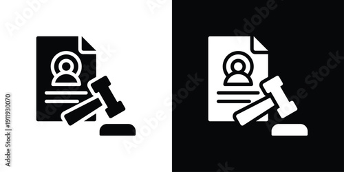 Legitimacy Icon Sheet Black And White