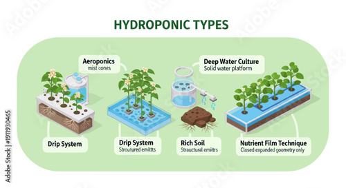 Hydroponic Systems for Plant Cultivation Methods.