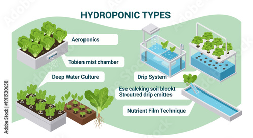 Hydroponic Systems for Plant Cultivation Methods.