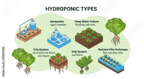 Hydroponic Systems for Plant Cultivation Methods.