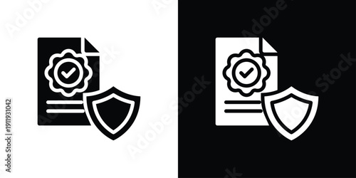 Certainty Icon Sheet Black And White