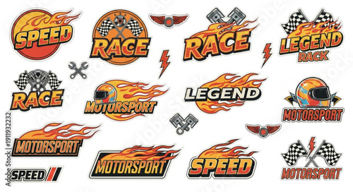 Racing Emblems and Motorsport Logos.