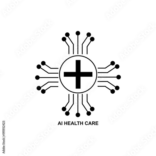  Ai health care vector icon 