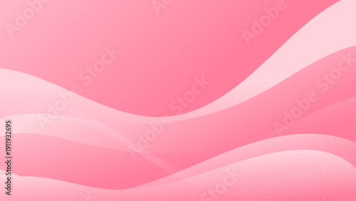 Soft Pink Abstract Layered Waves