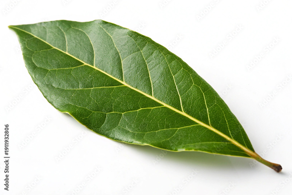 Obraz premium green leaf isolated on white