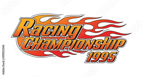 Racing Championship 1995 Logo Design.