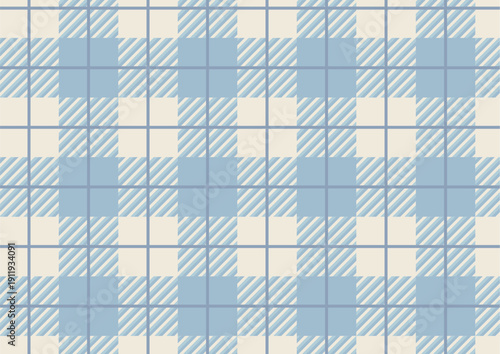 かわいいチェック柄・格子柄の背景　青・水色のテクスチャ