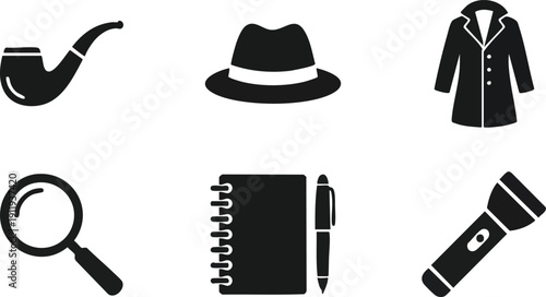 Collection of Detective Items and Accessories.