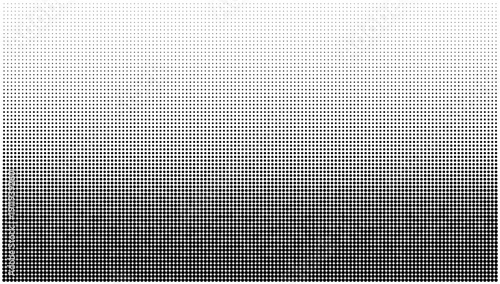Seamless black gradient halftone dot pattern texture with smooth transition abstract background vector art for modern graphic design and digital media projects