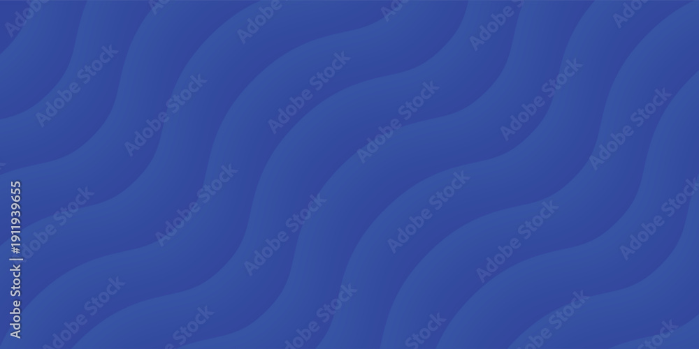 Fototapeta premium Blue wave gradient abstract background, smooth flowing curves, soft light blend, modern clean digital design