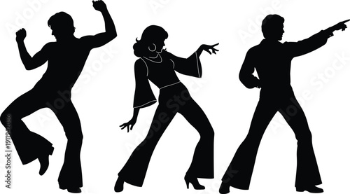 Victorian ladies silhouette set, elegant women sitting at cafe tables, tea party collection, vintage historical fashion profiles, formal tea time scene, antique graphic