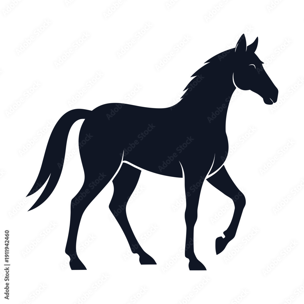 Fototapeta premium horse silhouette vector