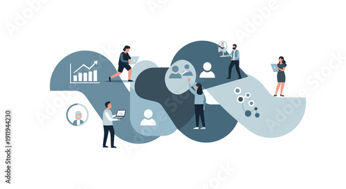 A joyful group of professionals celebrating success, perfect for motivational content in marketing materials.