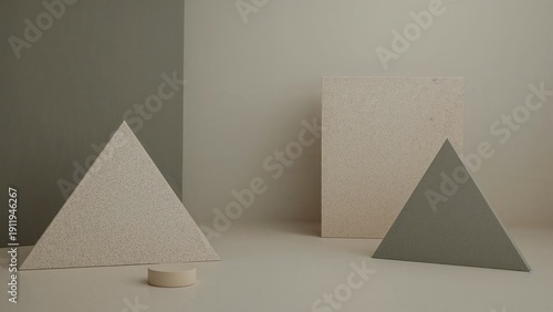 Minimalist Geometric Abstract Composition