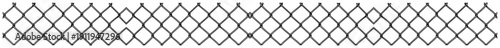 Seamless chain link fence mesh pattern in hand drawn ink sketch style