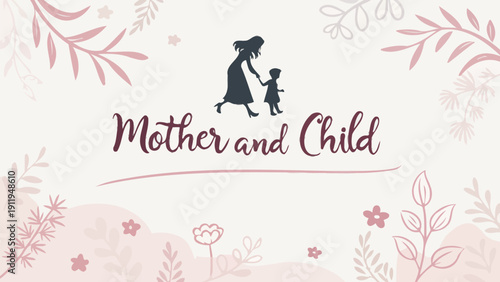 Heartwarming mother and child bonding in a beautiful floral setting