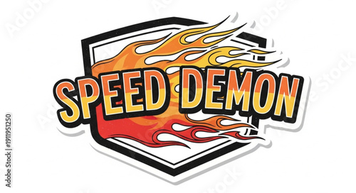 Speed Demon Logo Design Element.