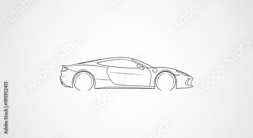 Sketch of a Sports Car.