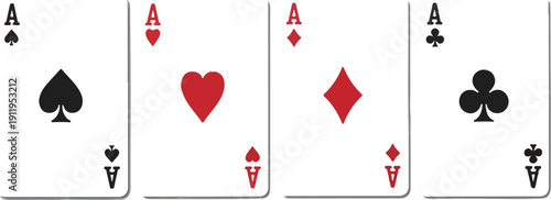 Gambling & Poker Line Icons  Card Suits, Aces, and Game Symbols