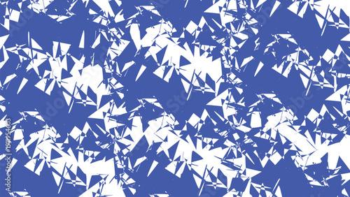 blue abstract geometric shards pattern chaotic triangle texture background