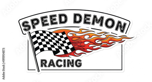 Speed Demon Racing Logo Design.