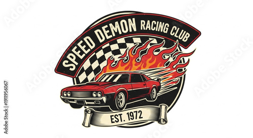 Speed Demon Racing Club Logo Design.