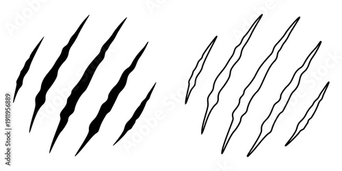 animal scratch vector illustration